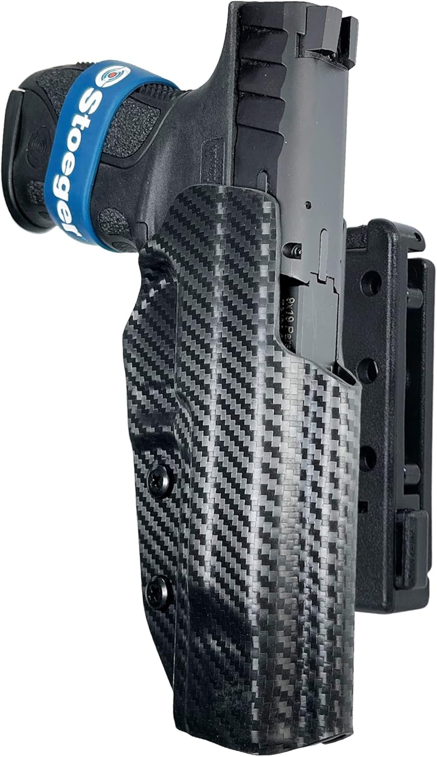 Funda de competición Scorpion Gear Pro IDPA negra para Stoeger STR-9F