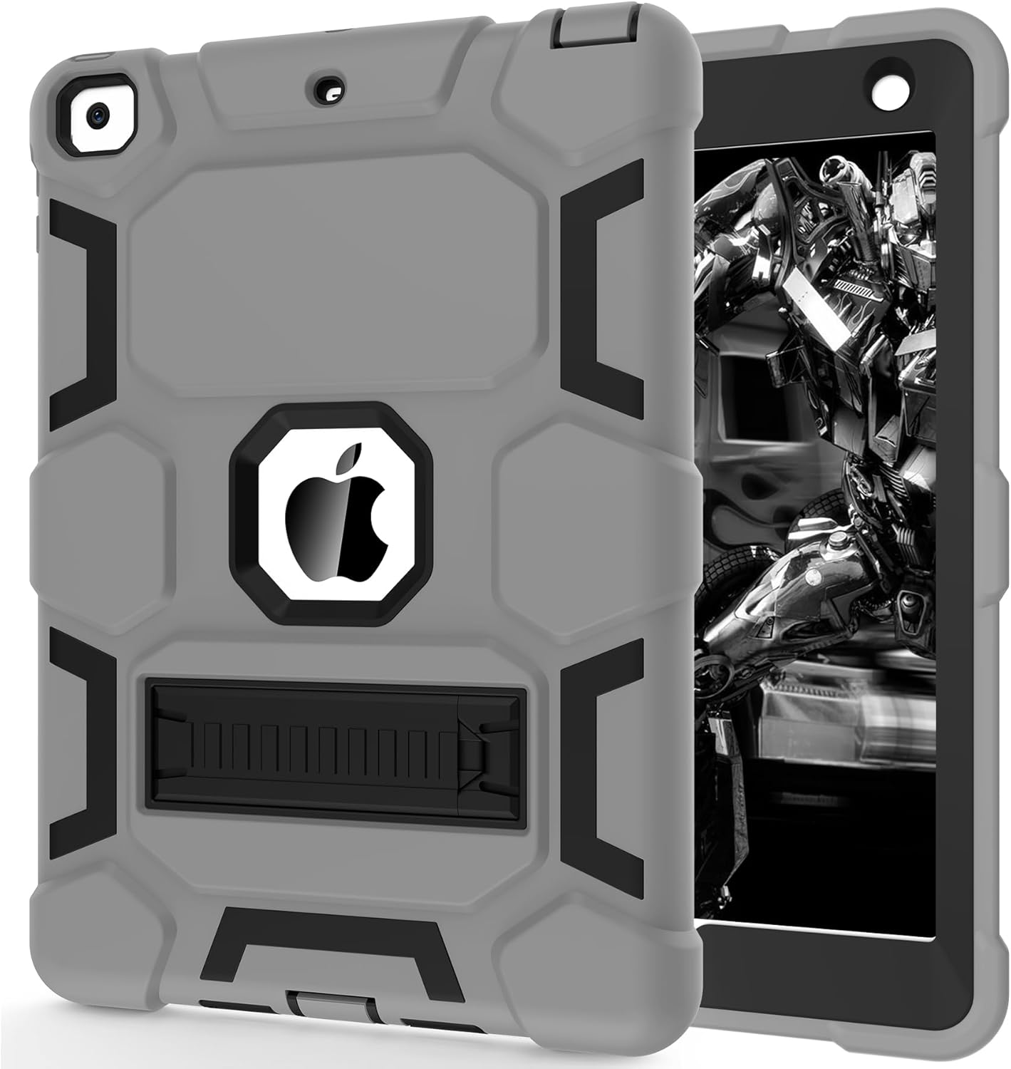 CCMAO Funda para iPad de 65 generación (9.7 pulgadas, 20182017), iPad Air de 2 generación (2014) con soporte, funda protectora híbrida a prueba de