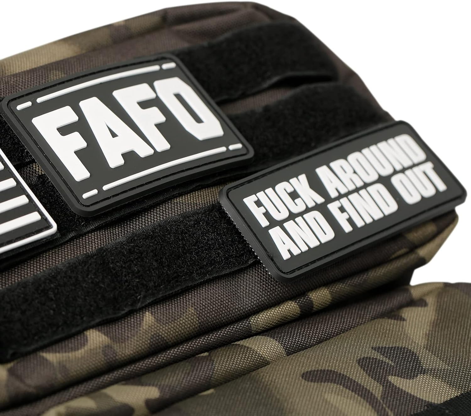 FAFO Parche de PVC  2 piezas de parches para follar y averiguar, divertido parche táctico, parche de gancho y bucle de moral militar para mochilas,