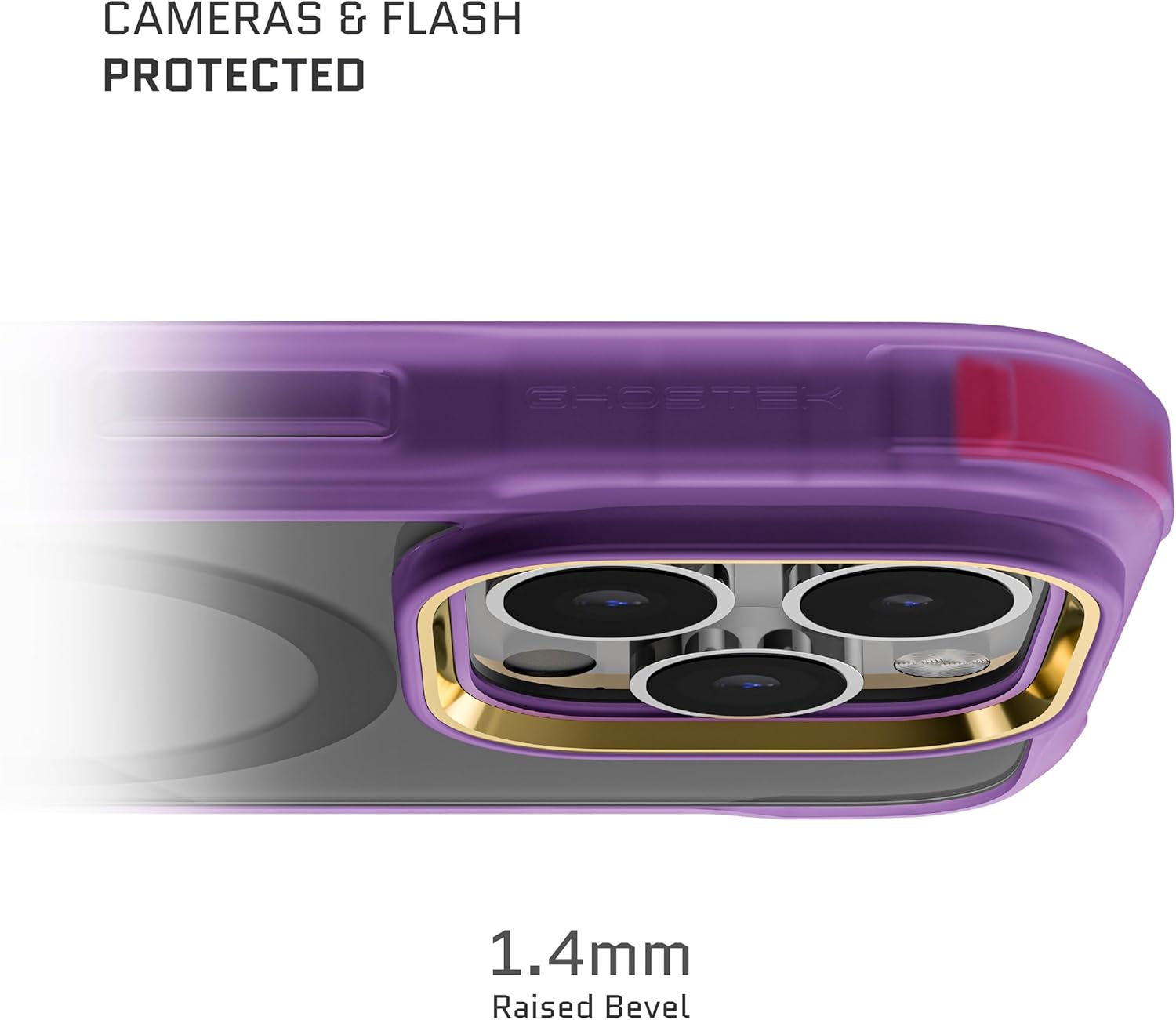 Ghostek Covert – Funda magnética transparente para iPhone 15 Pro, compatible con accesorios MagSafe, protección contra caídas a prueba de golpes,