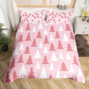 Funda de edredón de árbol de Navidad, funda de edredón de pino de Navidad para niñas, mujeres y niños, juego de ropa de cama de Navidad para Año Funda de edredón de árbol de Navidad, funda de edredón de pino de Navidad para niñas, mujeres y niños, juego de ropa de cama de Navidad para Año