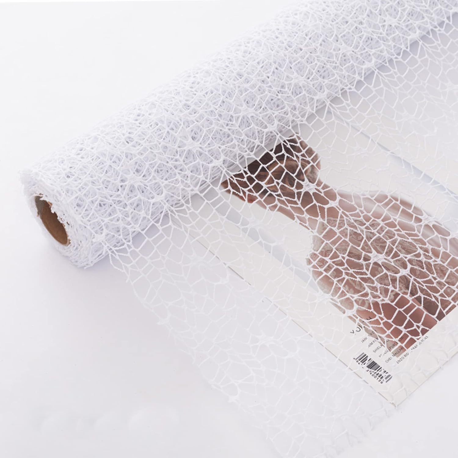 Papel de regalo floral calado de malla jacquard coreano, 1 rollo de suministros de floristería, papel de envoltura de ramo de flores, suministros