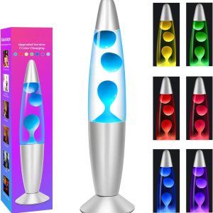 Lámpara de movimiento líquido LED de 7 colores que cambian de color, luces nocturnas líquidas de 13 pulgadas para niños y adultos, decoración del Lámpara de movimiento líquido LED de 7 colores que cambian de color, luces nocturnas líquidas de 13 pulgadas para niños y adultos, decoración del