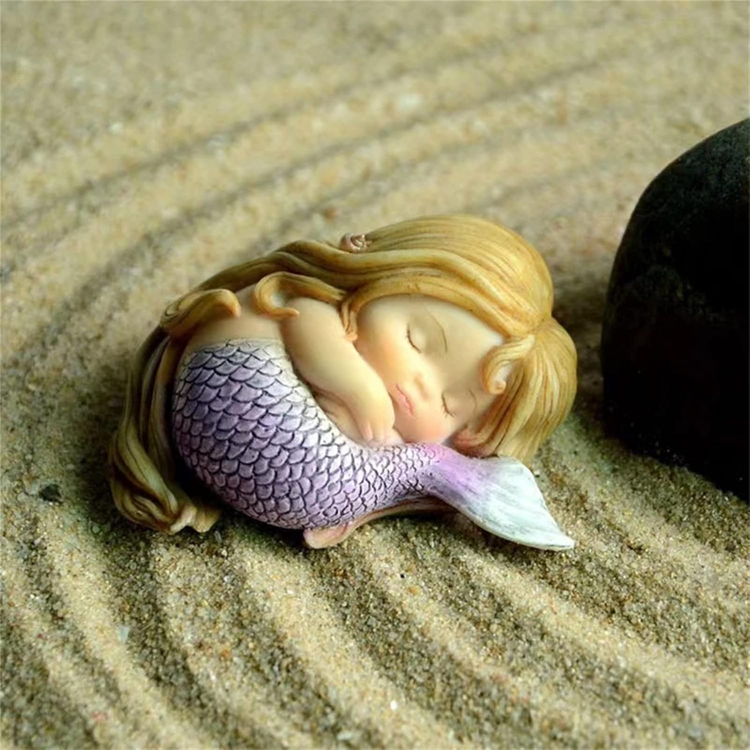 YSCEN – Moldes de silicona para dormir, sirena 3D, diseño de princesa de sirena, manualidades, moldes de jabón hechos a mano, suministros para hacer
