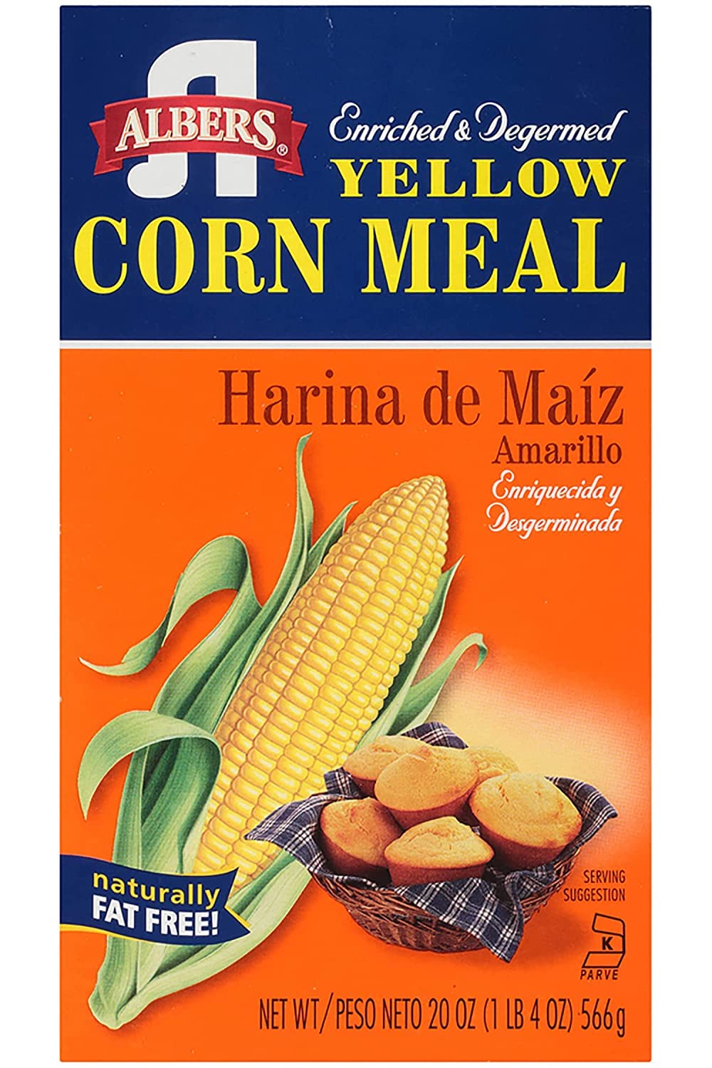 Albers Harina de maíz amarillo, 20 onzas (paquete de 2)