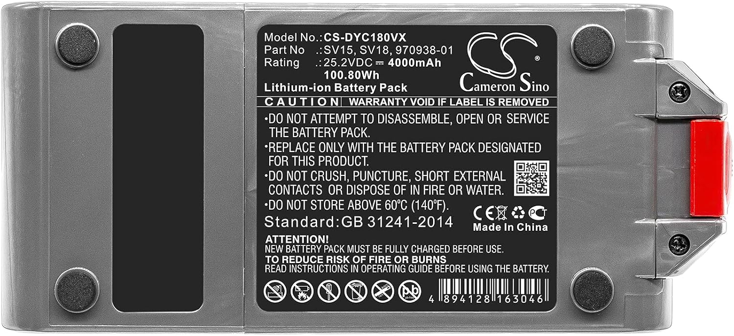 SPANN Reemplazo de batería para Dyson V11 Torque Size, V15 Detect Absolute Extra, V15 Detect Total Clean, Número de pieza 970425-01, 970938-01,