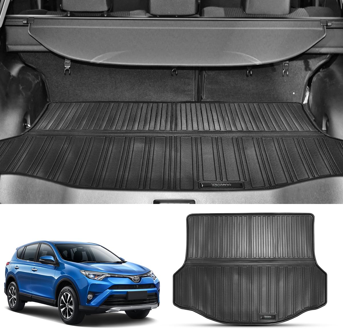 Alfombrillas de carga para Toyota Rav4 2013-2018 para Toyota Rav4 2013, 2014, 2015, 2016, 2017, 2018, accesorios (sin modelos eléctricos EV), color