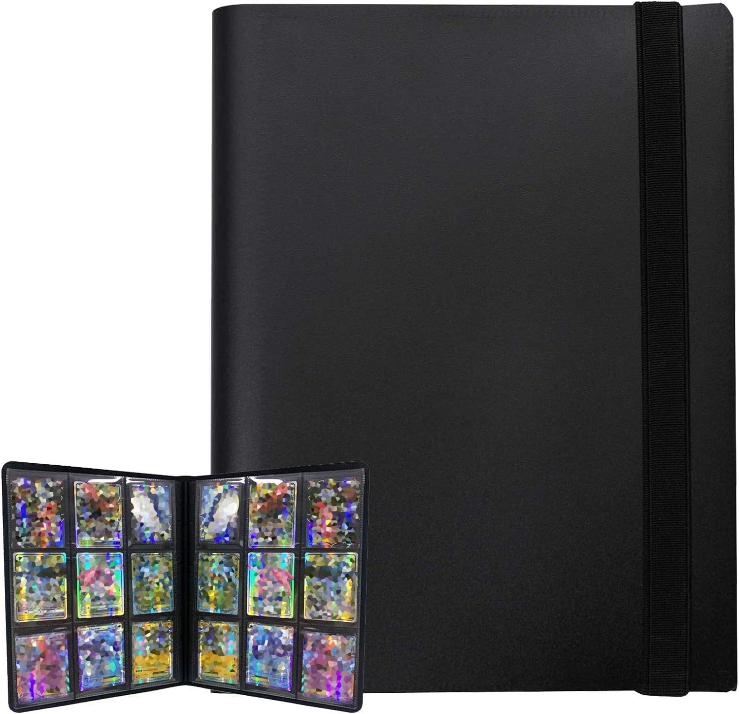 Carpeta para tarjetas coleccionables de 9 bolsillos, carpeta de colección de tarjetas, fundas para tarjetas deportivas para TCG, MTG, Yugioh,