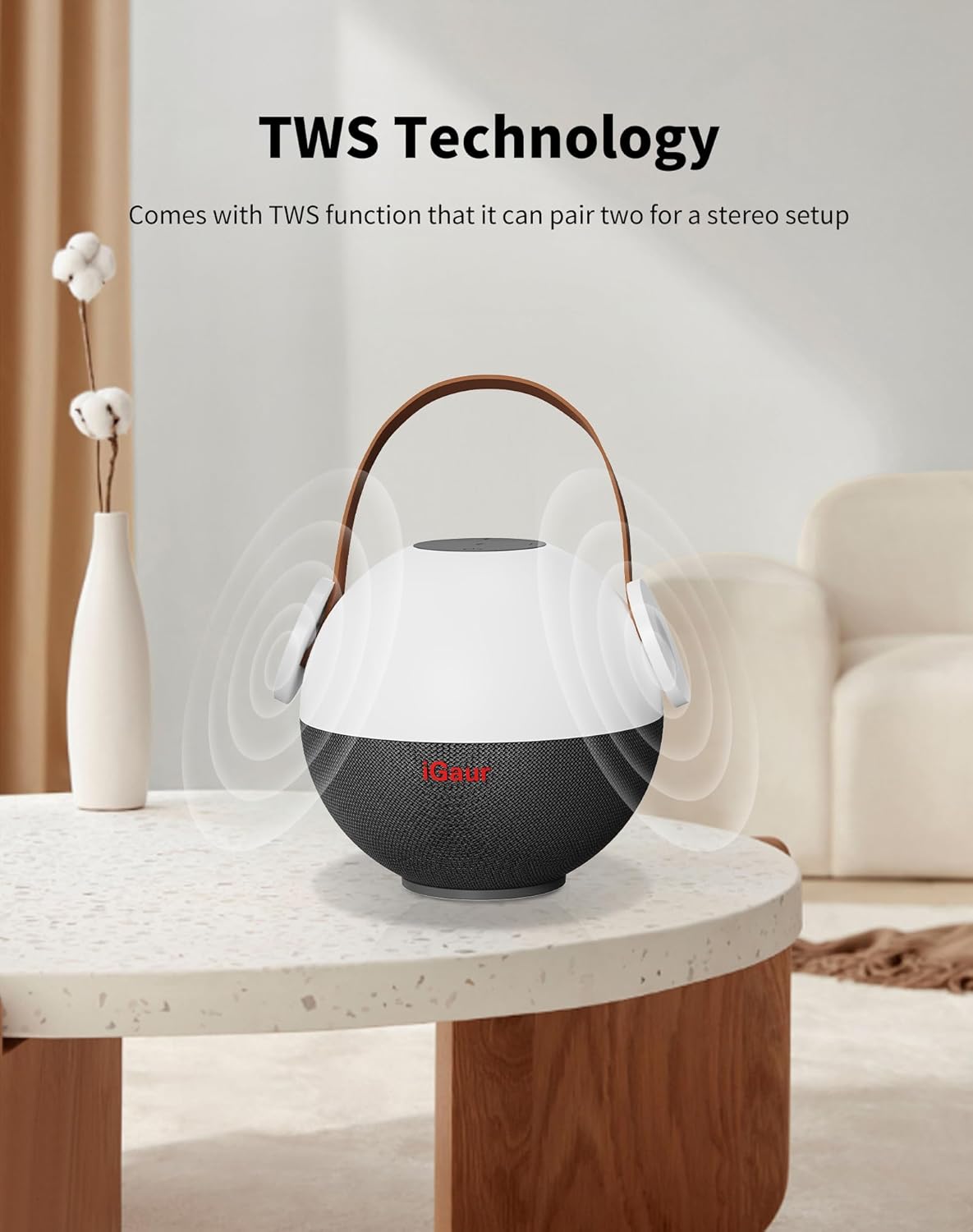 Luz nocturna LED al lado de la lámpara lámpara de mesa de música con cargador inalámbrico – Lámpara táctil 5 en 1 magnética inalámbrica para