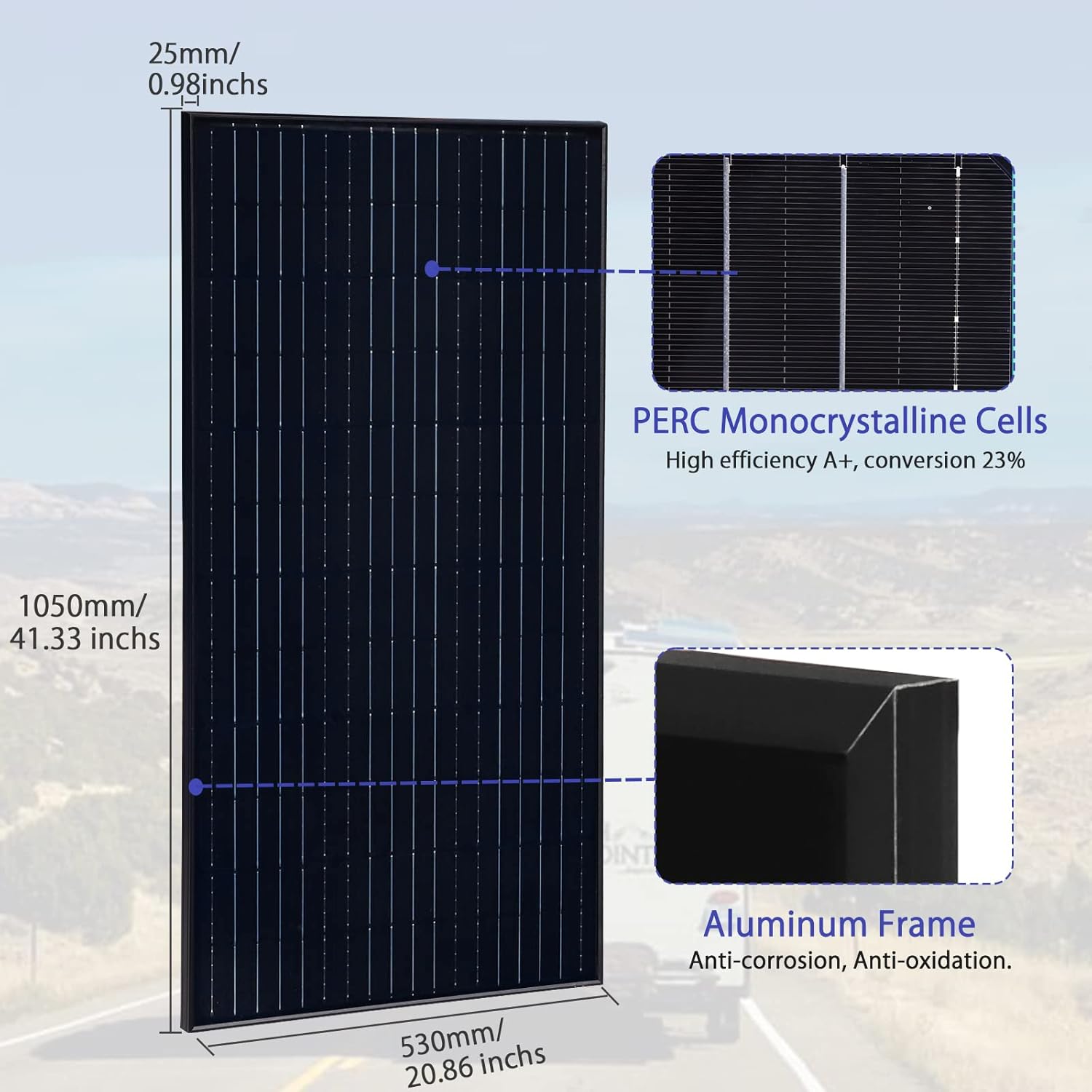 Kit de panel solar de 12 V, 200 W, módulo fotovoltaico monocristalino ligero de 100 vatios con controlador de carga de 20 A, alimentación fuera de