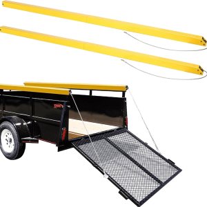 Kit de asistencia de elevación de puerta de remolque de 2 lados, sistema de asistencia de elevación para portón trasero amarillo apto para remolques Kit de asistencia de elevación de puerta de remolque de 2 lados, sistema de asistencia de elevación para portón trasero amarillo apto para remolques