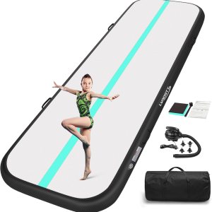 Colchoneta de gimnasia de 131620 pies, tapete de entrenamiento inflable de 48 pulgadas de grosor para gimnasia con bomba de aire eléctrica para uso Colchoneta de gimnasia de 131620 pies, tapete de entrenamiento inflable de 48 pulgadas de grosor para gimnasia con bomba de aire eléctrica para uso