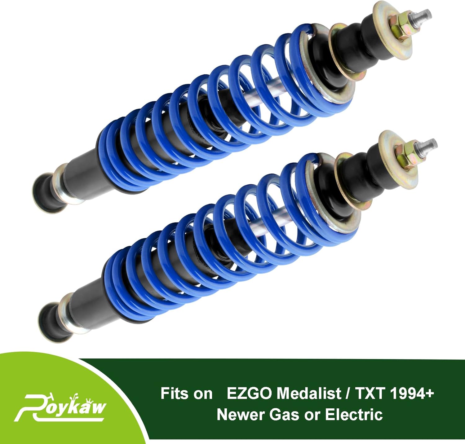 Roykaw EZGO – Amortiguador de bobina para TXTMedalist modelos de carrito de golf eléctrico y gas 1994, resistente, funciona tanto en amortiguadores