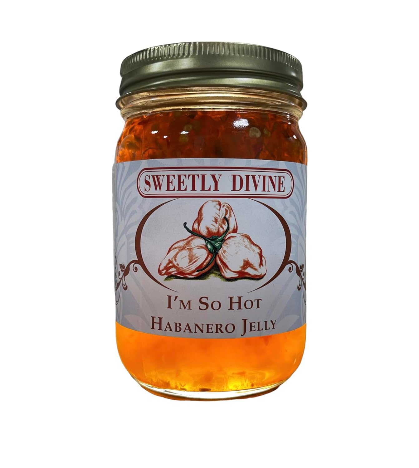Sweetly Divine Gelatina de pimiento picante – Varios sabores disponibles (Habanero)