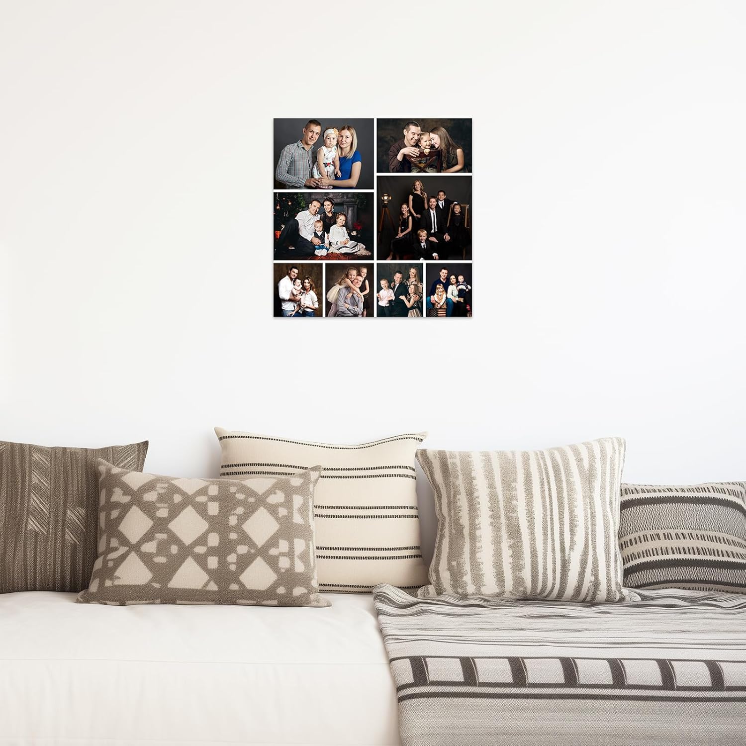 ZXHYWYM Póster de fotos en lienzo personalizado, collage de fotos múltiples, impresiones de lienzo personalizadas con múltiples fotos, coloca tu