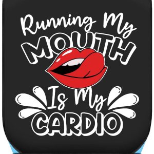 Running My Mouth Is My Cardio – Baberos para adultos con atrapador de migas, bromas de mordaza, babero, regalo ajustable, protectores de ropa para Running My Mouth Is My Cardio – Baberos para adultos con atrapador de migas, bromas de mordaza, babero, regalo ajustable, protectores de ropa para