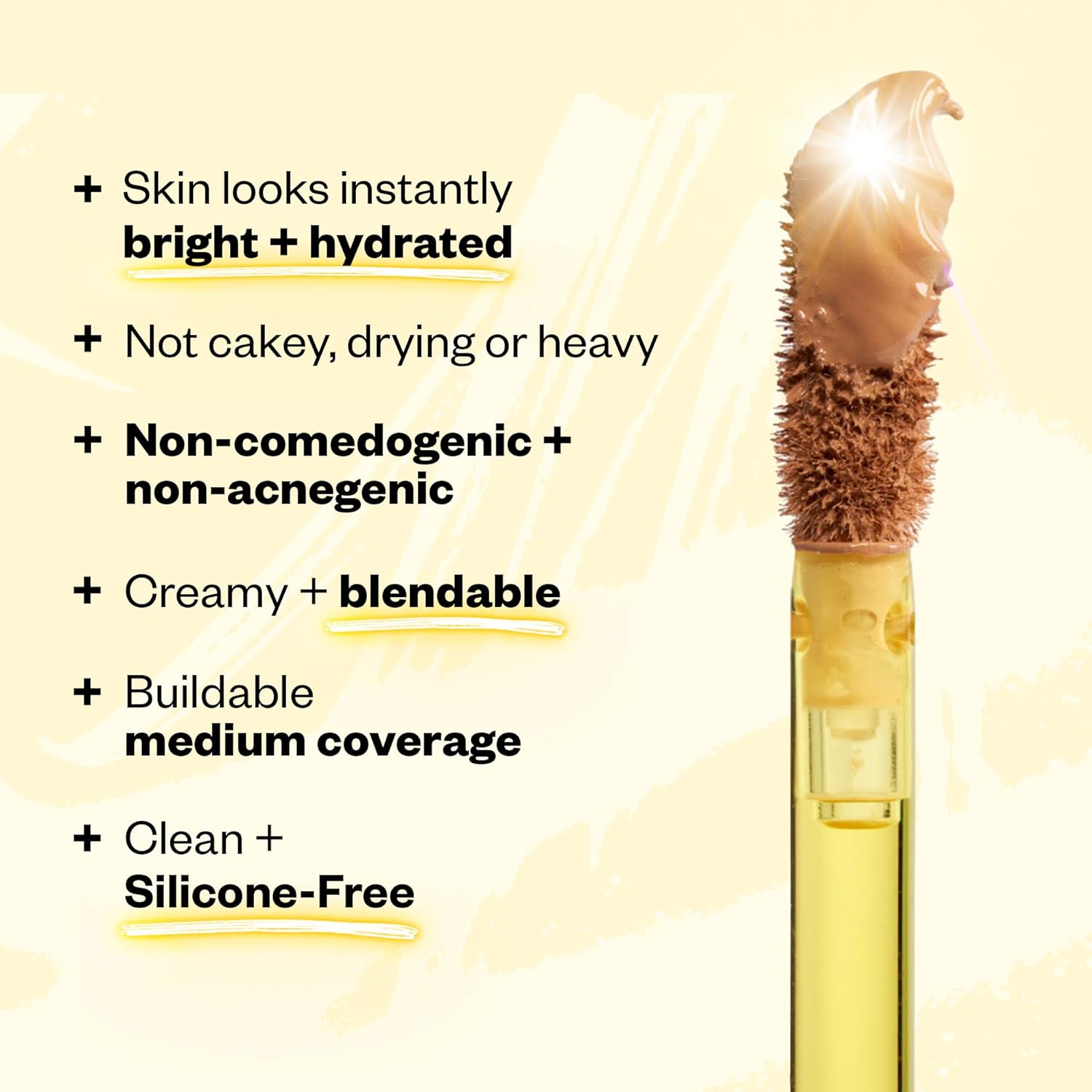 Kosas Mini corrector revelador  maquillaje de cobertura media, oculta ojeras debajo de los ojos, manchas oscuras y manchas (tono 04)