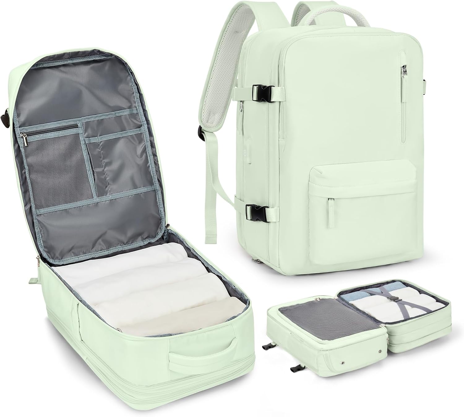 Mochila de viaje grande para mujer, mochila de transporte, mochila de senderismo, mochila impermeable para deportes, escuela, portátil, mochila,