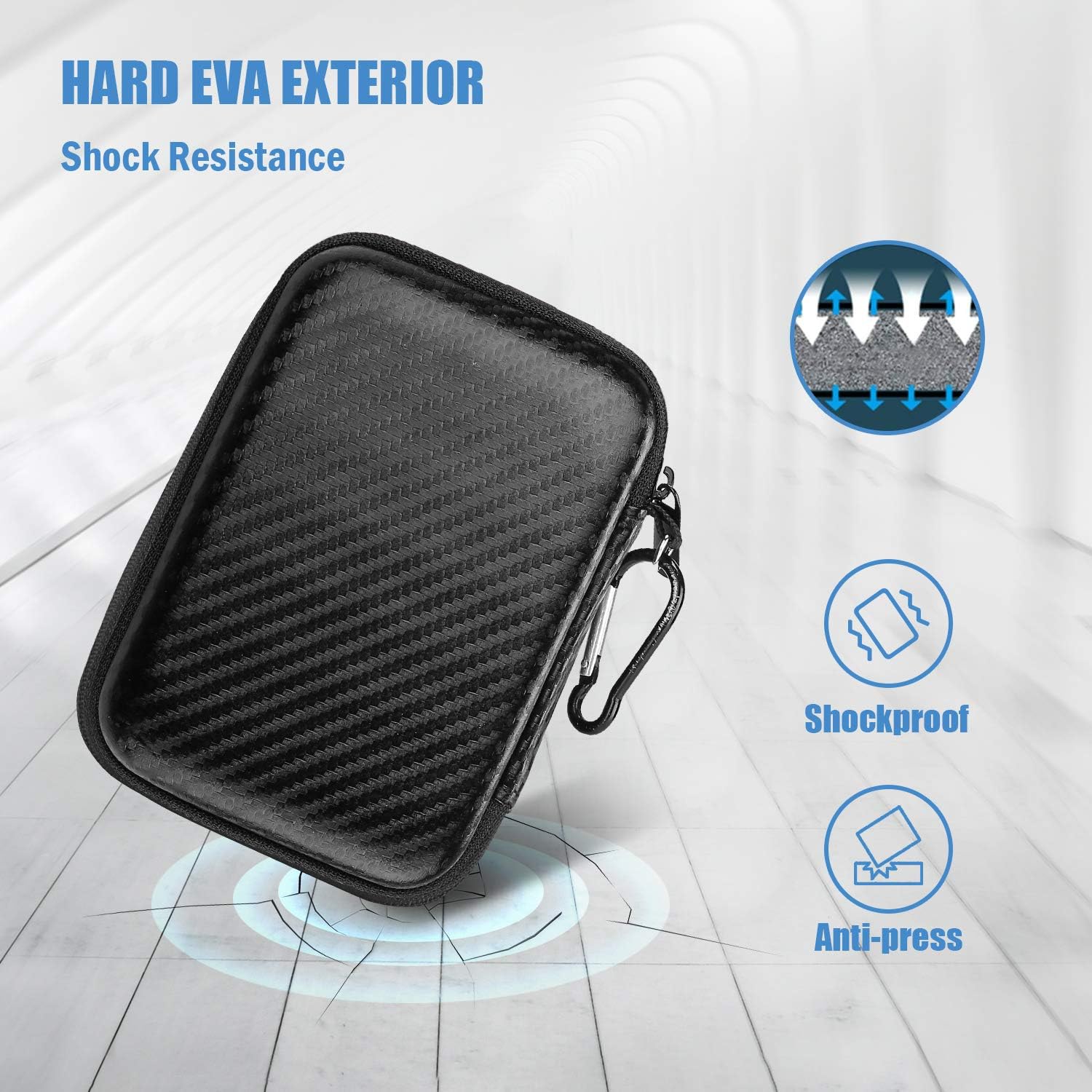 Funda de disco duro portátil para Canvio Basics Western Digital WD Elements My Passport Seagate portátil Backup Plus Slim 1TB 2TB 3TB 4TB USB 3.0,