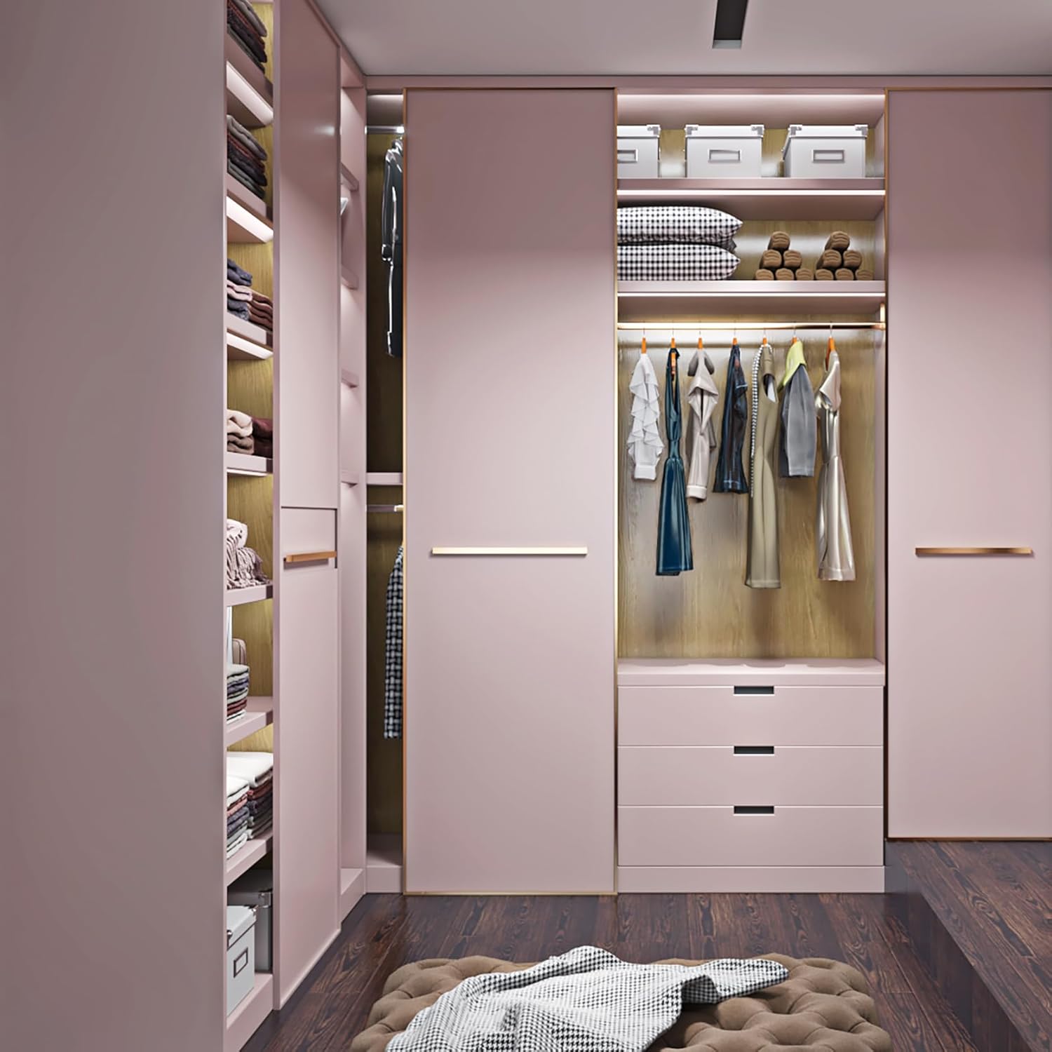 Livelynine Papel tapiz rosa pastel para dormitorio, habitación de niñas, niños y mujeres, papel adhesivo rosa mate para armarios, escritorio, papel