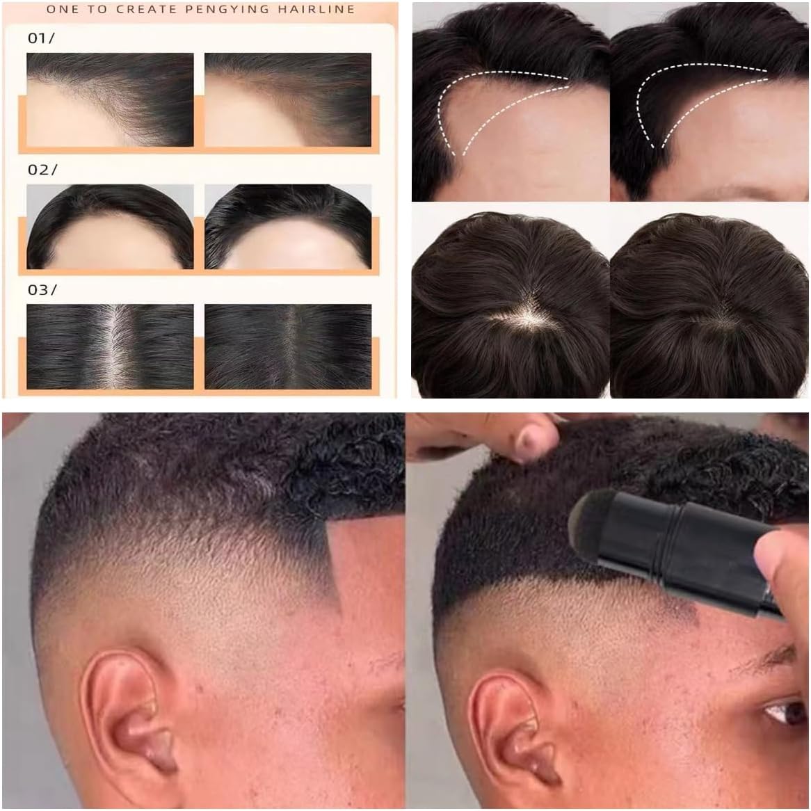 Kit de sellos en polvo para cejas, kit profesional de plantillas para cejas, impermeable, todo en 1, kit de sello y modelado para cejas para mujeres