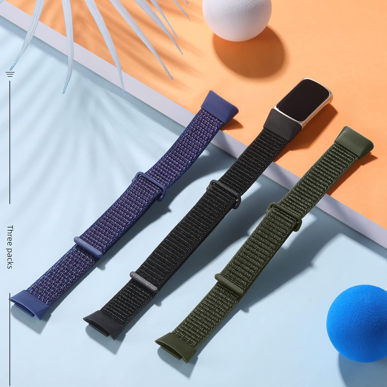 Haveda Correa compatible con Fitbit Charge 6Charge 5 bandas para mujeres y hombres, correa de repuesto Charge 6 Charge 5 bandas de nailon con