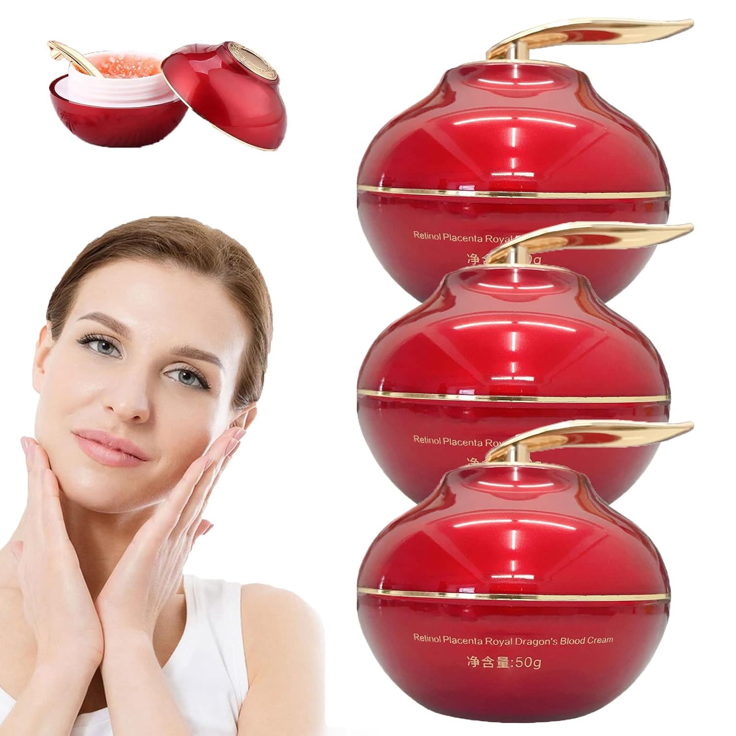 Crema de sangre de dragón real de placenta de retinol, crema de sangre de dragón real de placenta, crema hidratante facial de retinol, crema facial