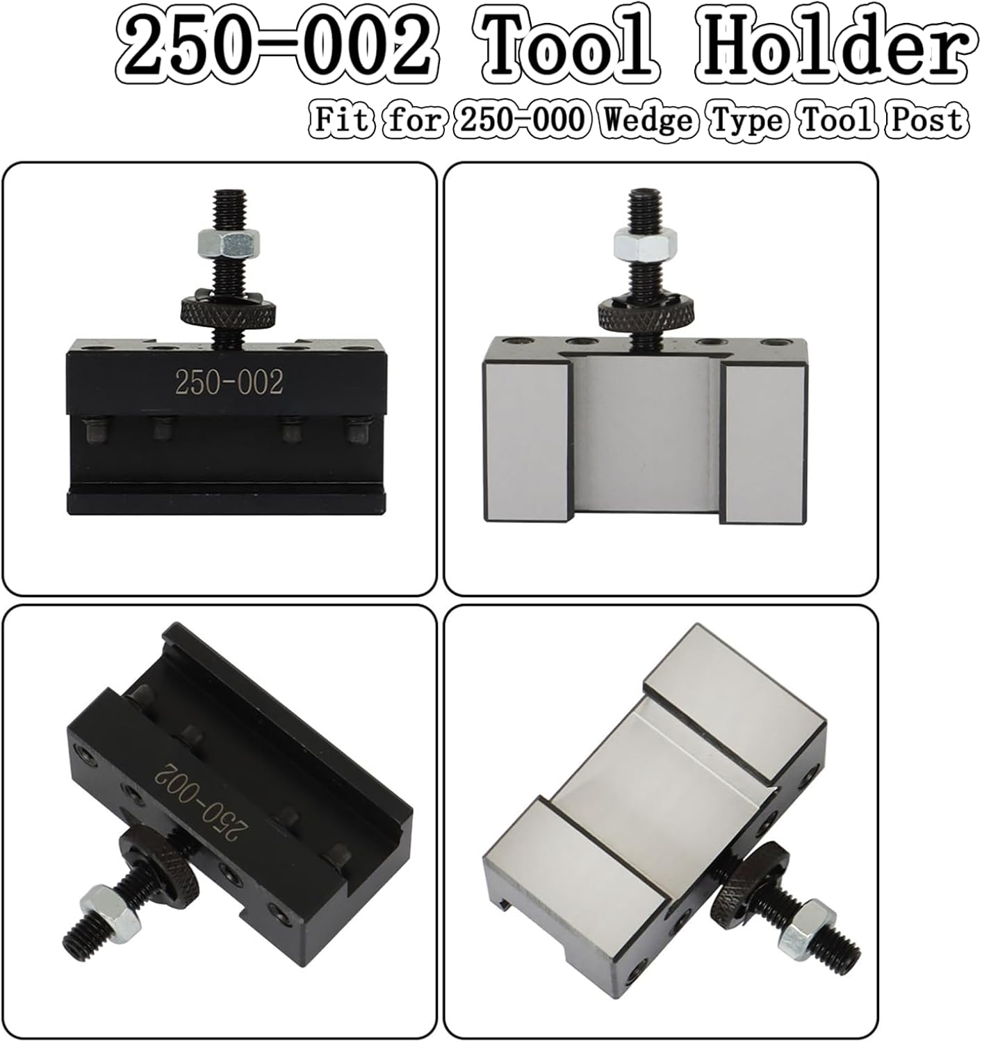 findmall OXA – Soporte para postes de herramientas de torneado y revestimiento de cambio rápido 250-002, 2 piezas