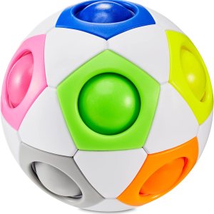 CUBIDI Rompecabezas de bola de arco iris original I Brain Teasers para niños de 6 a 10 años I para niños y niñas de 6 años en adelante I Cool CUBIDI Rompecabezas de bola de arco iris original I Brain Teasers para niños de 6 a 10 años I para niños y niñas de 6 años en adelante I Cool