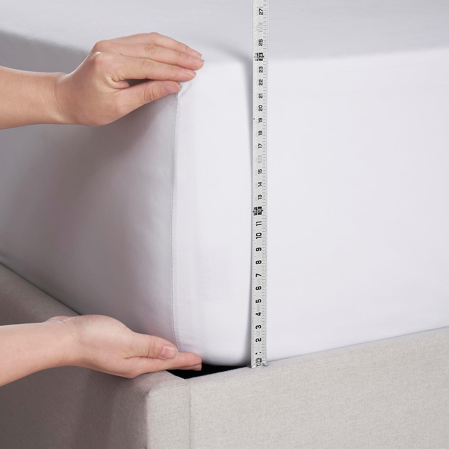 Nestl Bedding – Sábanas bajeras con bolsillo profundo de 53 cm