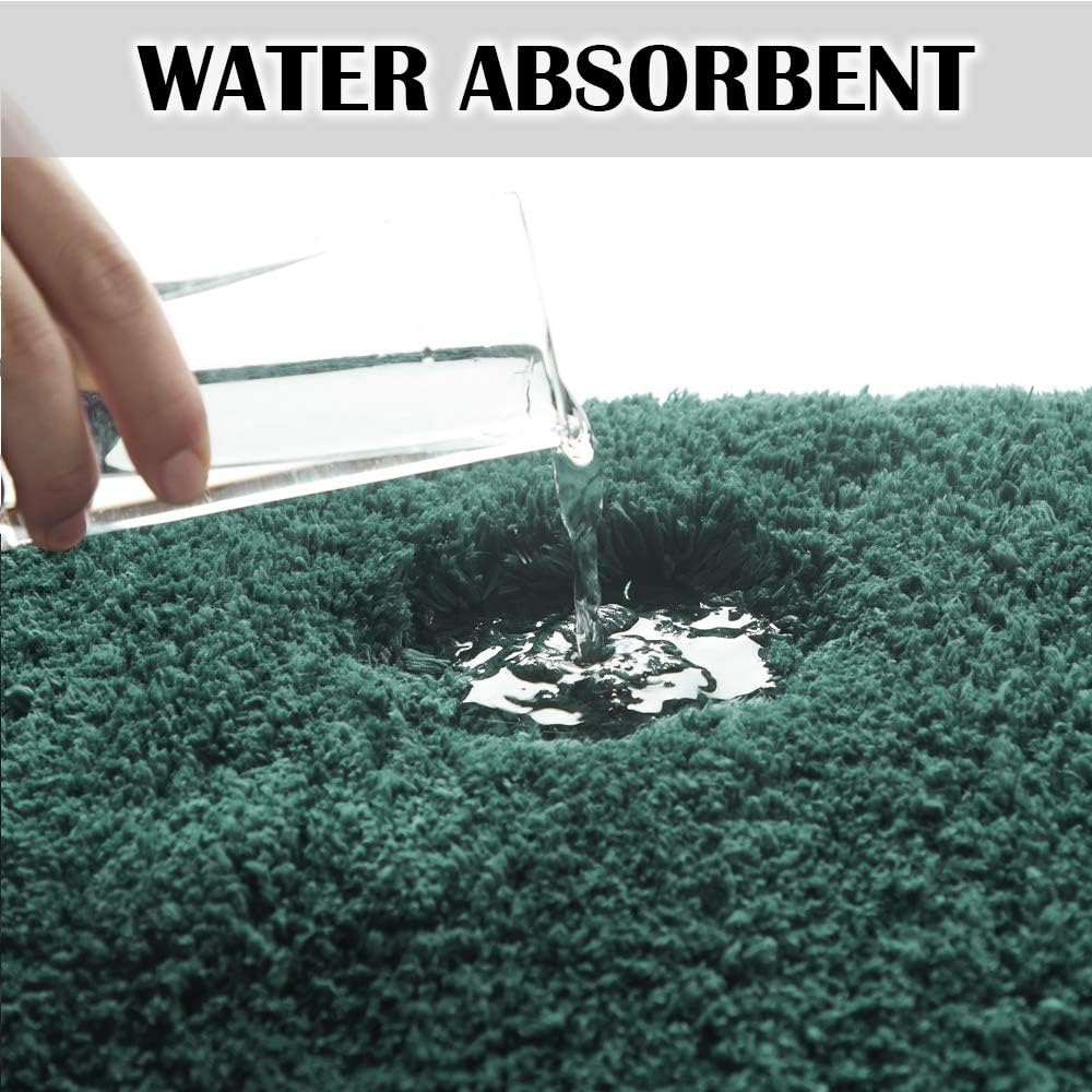 Suchtale – Alfombra peluda de microfibra suave para baño, antideslizante, absorbe el agua, lavable a máquina, alfombra de felpa gruesa para ducha