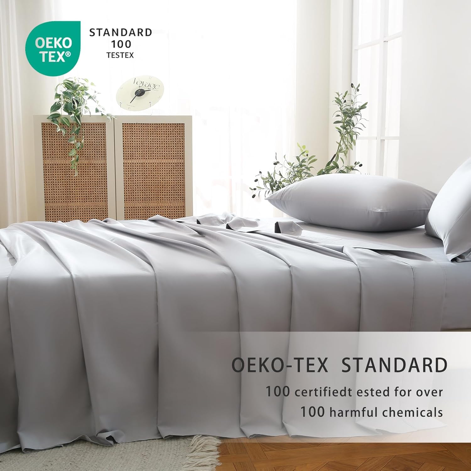 Bedlifes Juego de sábanas de 800 hilos 100% algodón de fibra extralarga, calidad egipcia, suave, transpirable, tejido satinado, de lujo, bolsillo