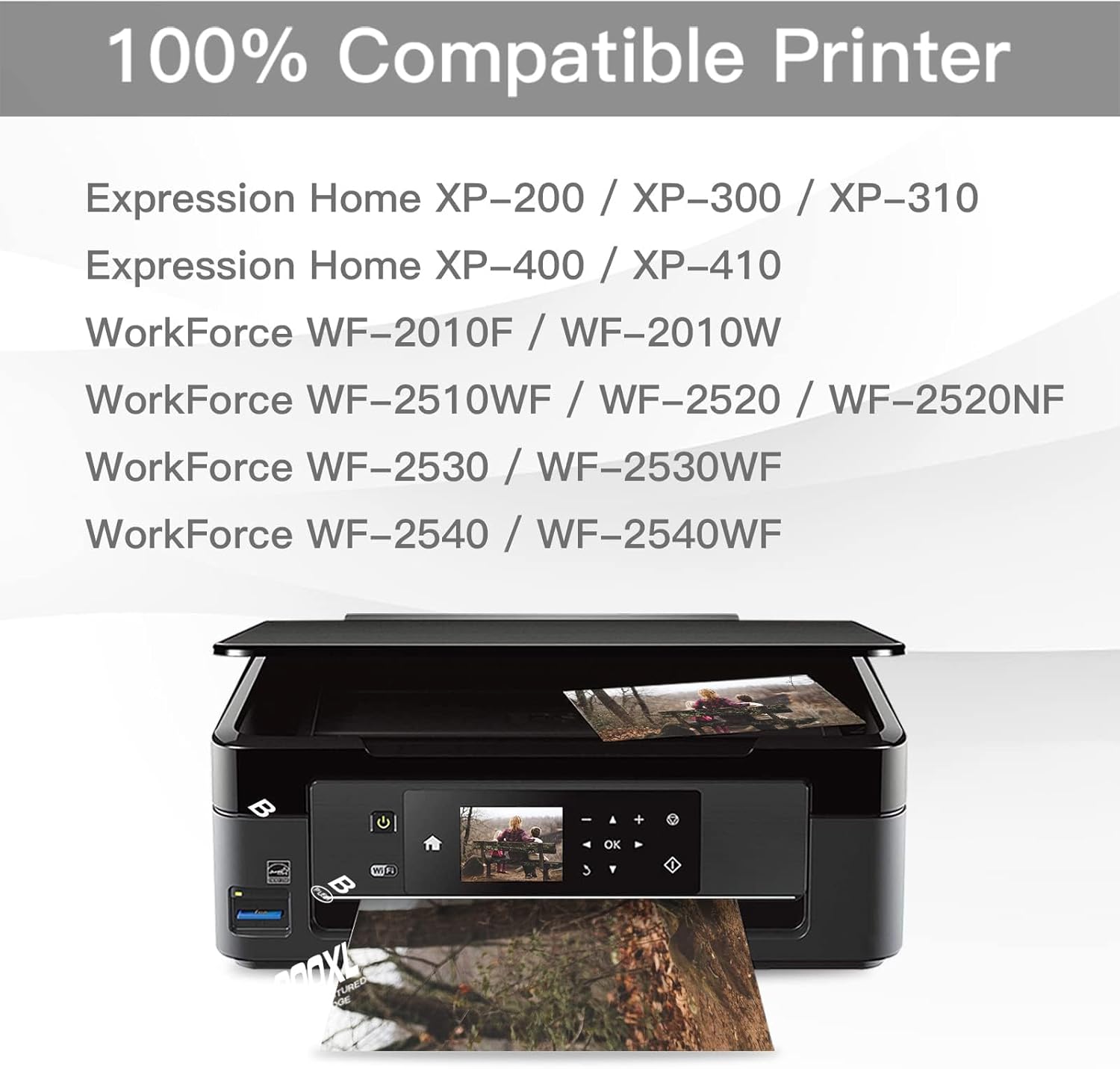 BeOne Cartuchos de tinta remanufacturados de repuesto para Epson 200XL T200XL para impresora Expression Home XP-200 XP-300 XP-310 XP-400 XP-410