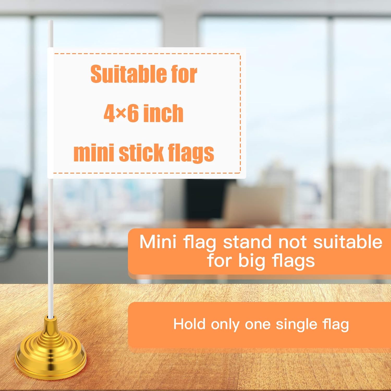 48 soportes de bandera pequeña con peso, base de bandera pequeña, soporte de bandera para mesa, soporte de bandera para fiestas, oficina,