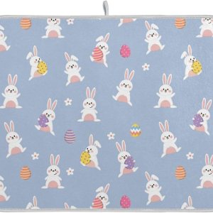 Happy Bunny Easter Eggs Dish Mat Washnable Absorbent Kitchen Mat Counter Dry Matt Tapete Para Cocina 16” x 18” Happy Bunny Easter Eggs Dish Mat Washnable Absorbent Kitchen Mat Counter Dry Matt Tapete Para Cocina 16” x 18”