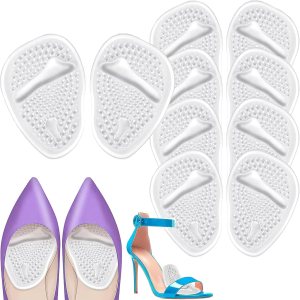 Almohadillas metatarsianas para mujer  Insertos de talón para mujer  Cojines de bola de pie (5 pares de almohadillas para pies), alivio del dolor y Almohadillas metatarsianas para mujer  Insertos de talón para mujer  Cojines de bola de pie (5 pares de almohadillas para pies), alivio del dolor y