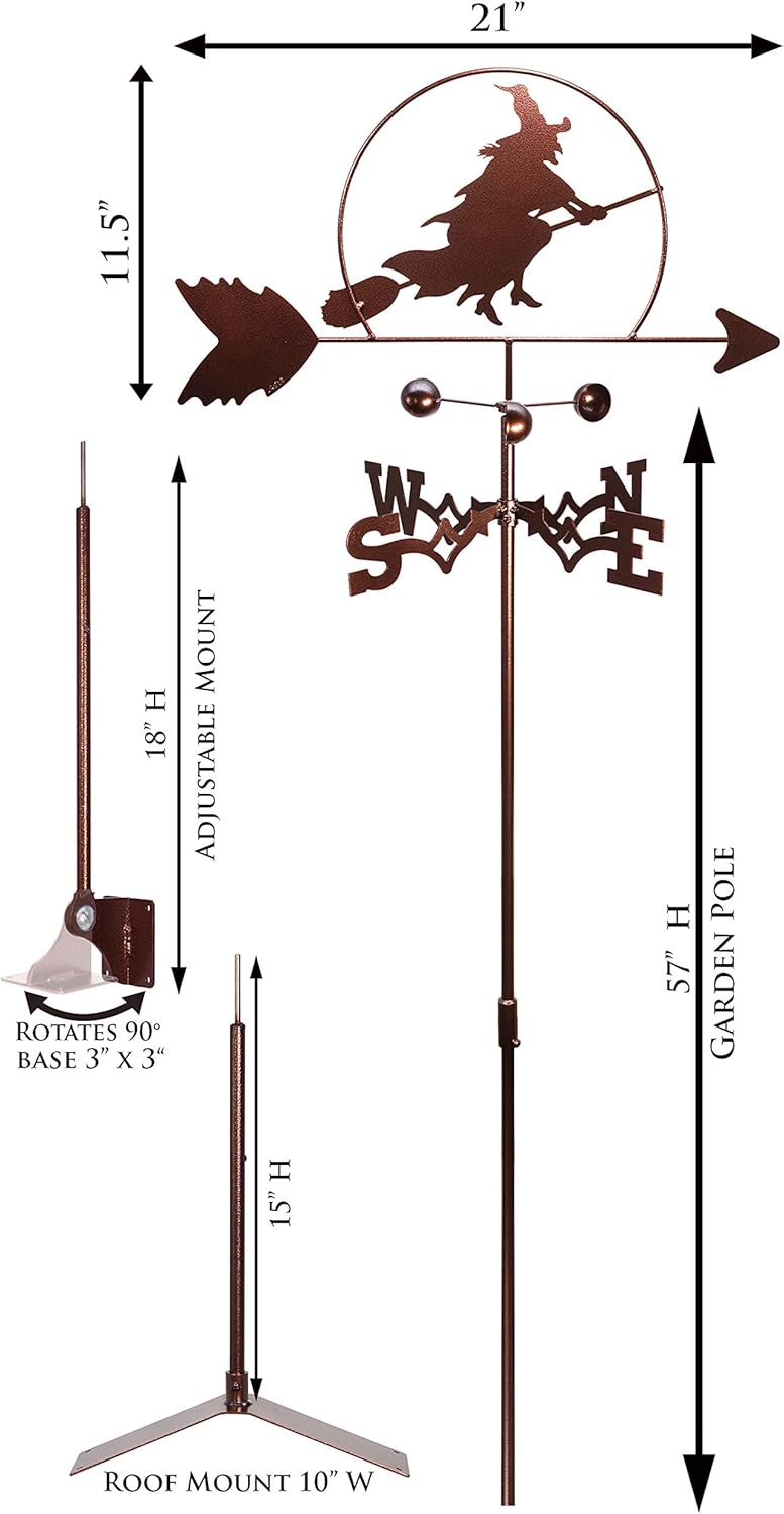 SWEN Products Bruja Halloween Veleta intercambiable flecha superior solamente