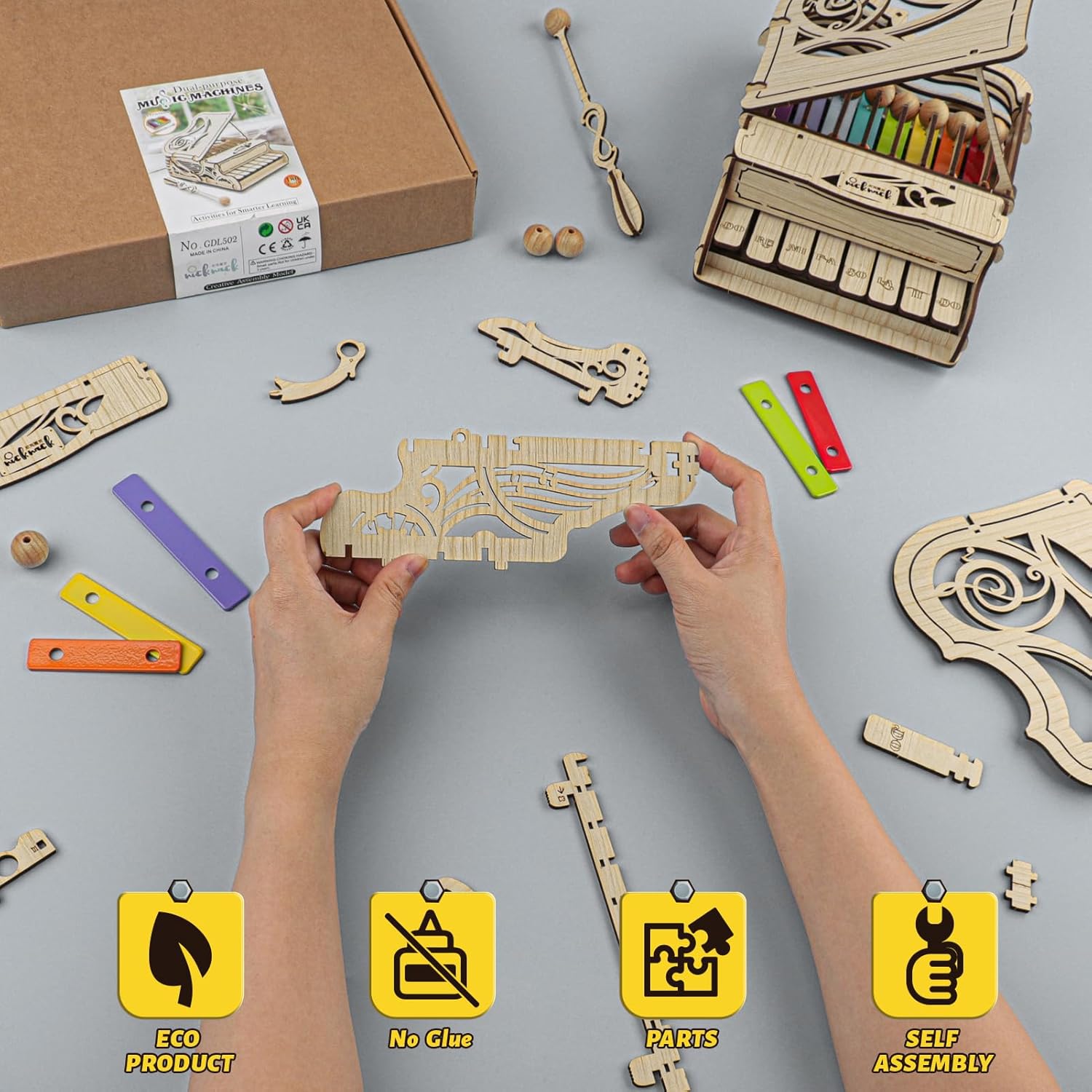 nicknack Kits de modelo de madera 3D, rompecabezas de madera para adolescentes y adultos