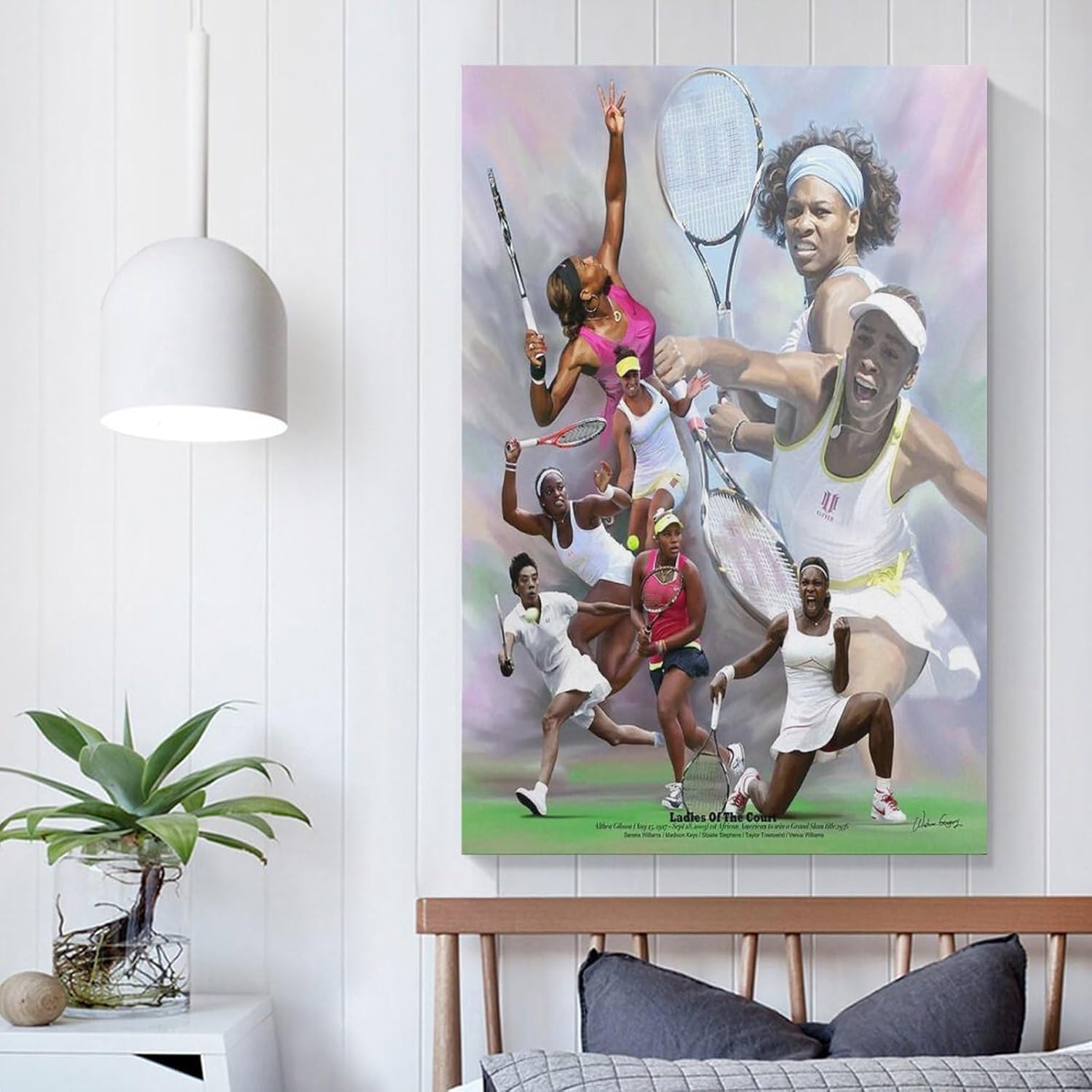 Póster deportivo de Coco Gauff famoso jugador de tenis (9) póster de pintura de pared, póster impreso en lienzo, obras de arte, decoración de