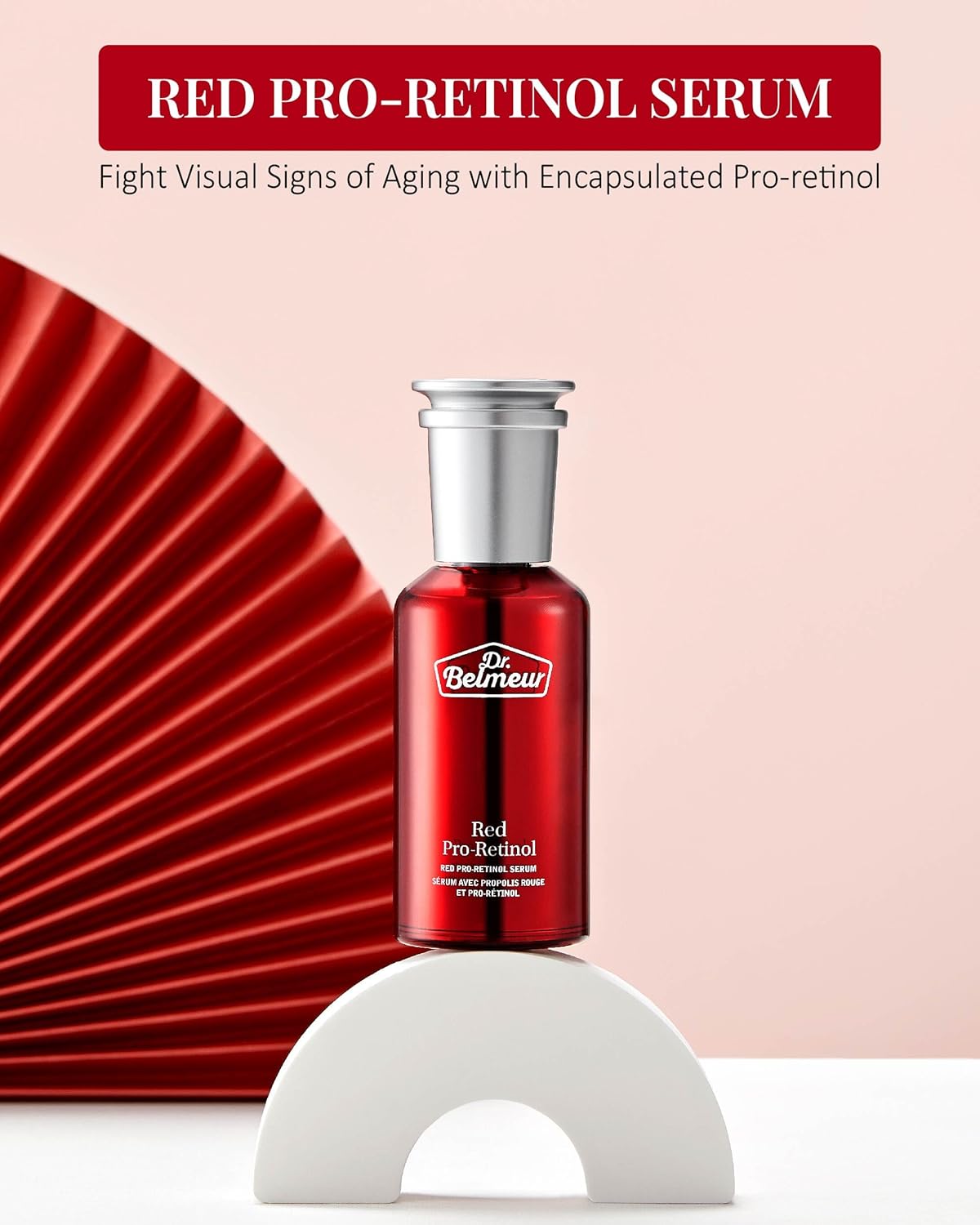 Dr. Belmeur Red Pro-Retinol Serum (1.7 fl oz)  Cuidado rico en nutrientes para la piel joven. Cuidado coreano de la piel de LG Beauty. Pro-Retinol,