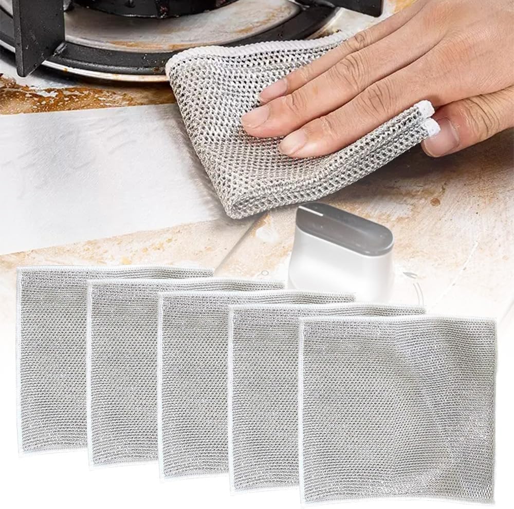 Trapos multiusos para lavar platos de alambre de alta calidad, limpiadores de alambre de metal de alta calidad, trapos para lavar platos, trapos