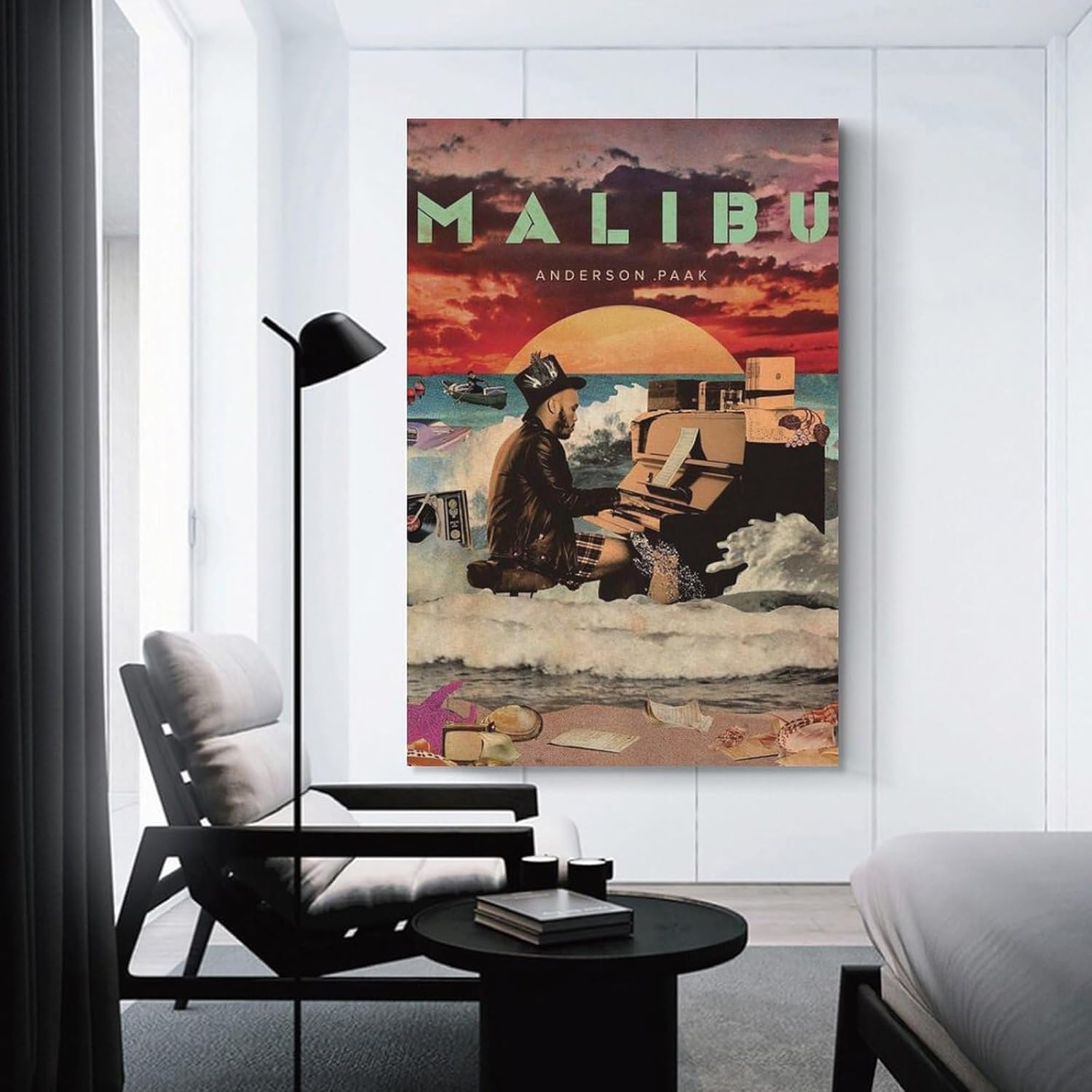 DAXXIN Anderson – Póster de lona 013 de Paak Malibu 013, pintura artística decorativa para pared, sala de estar, dormitorio, decoración, regalo, sin