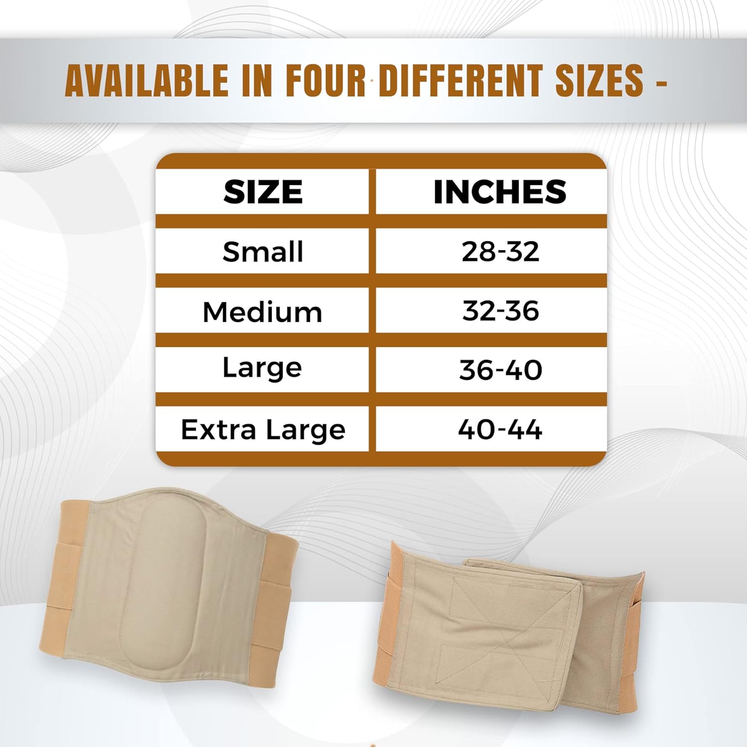 AARAM Lumbo – Cinturón sacro, soporte de hoja de aluminio maleable en la parte posterior con velcro fuerte para compresión específica, alivia el