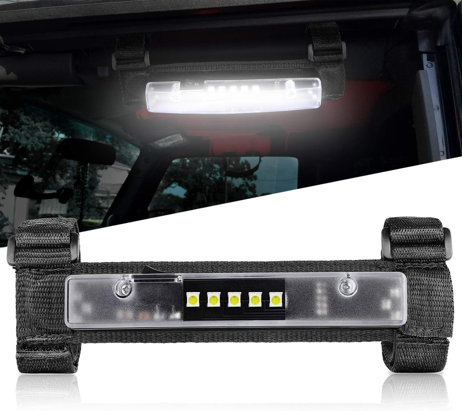 Nirider UTV – Luz interior universal para montaje en barra de rodillo, luz LED, luz de cortesía, luz interior de cúpula para UTV ATV, Polaris RZR