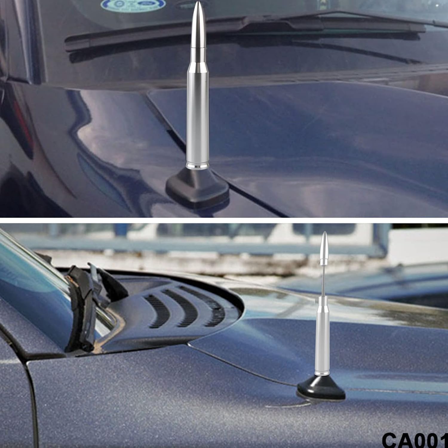 Sodcay Pack-1 Antena de bala para automóvil, camión, accesorios de antena retráctil para Chevy Silverado 1500 2500 3500 HD Avalanche GMC Sierra 1500