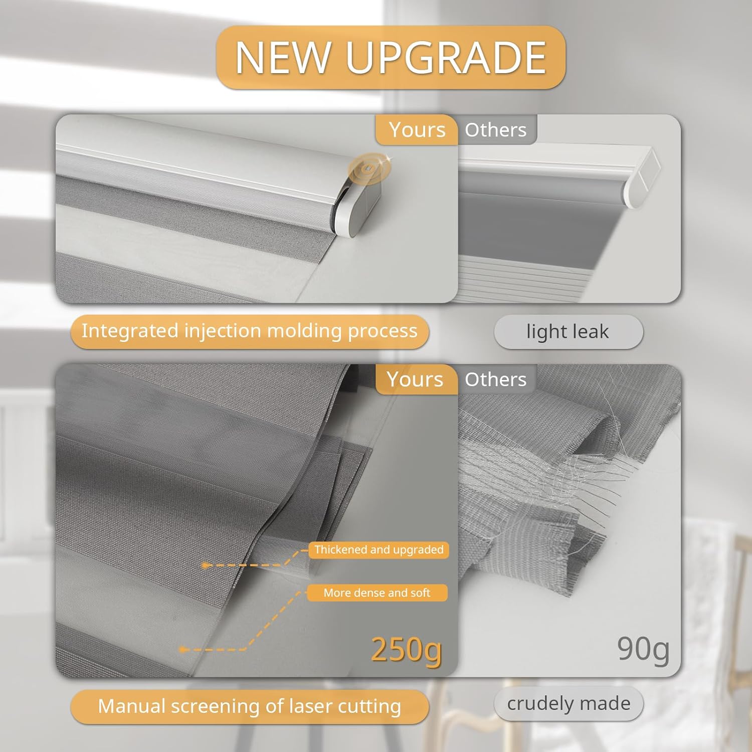 Persianas motorizadas de cebra inteligentes con control remoto, persianas eléctricas para ventanas interiores, filtrado de luz, persianas