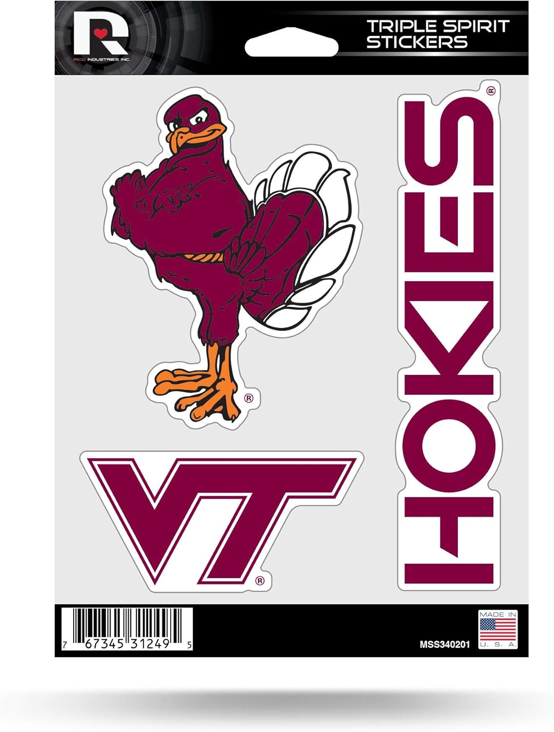 NCAA Alabama Design Triple Sticker Sheet