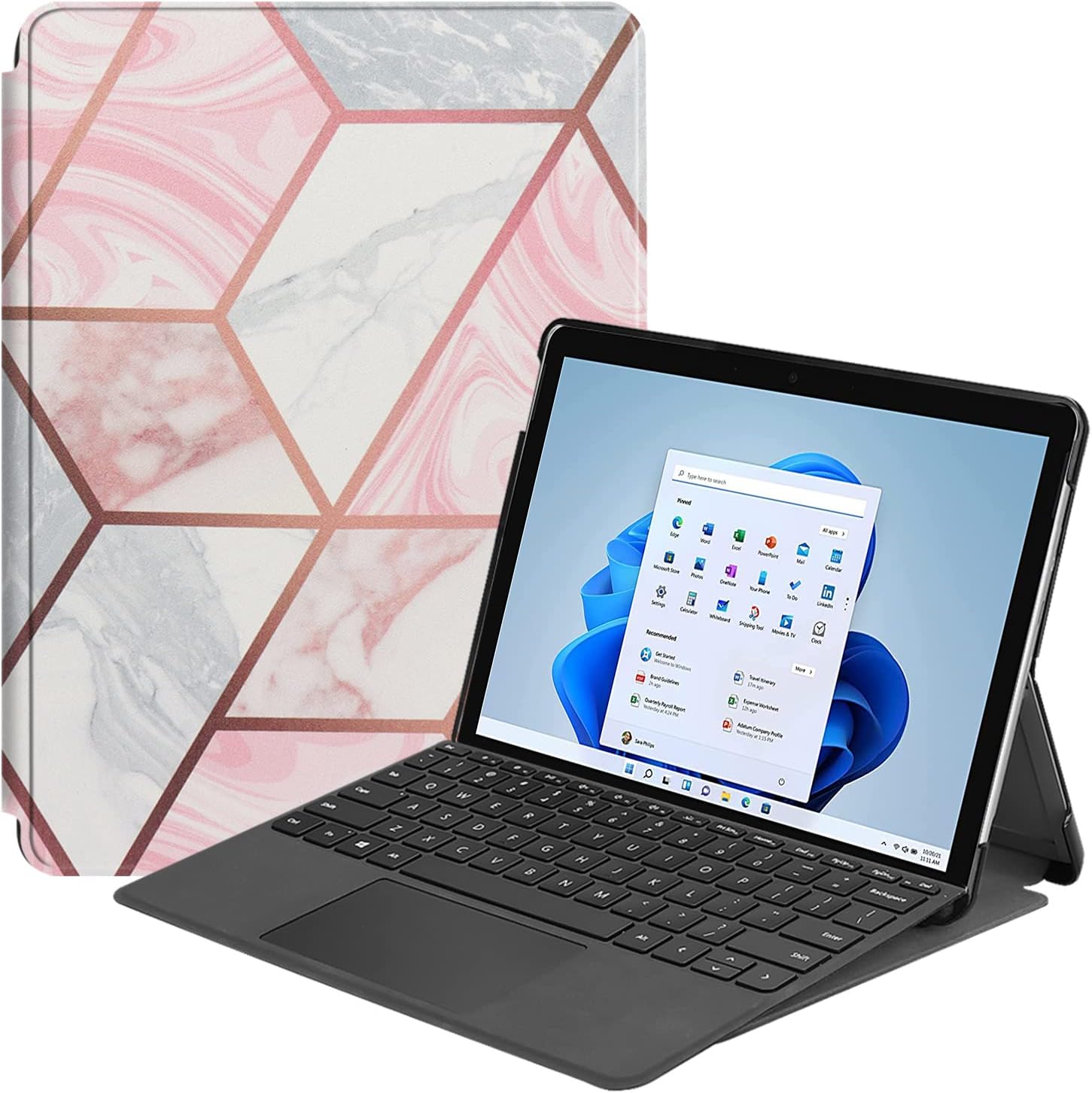 Funda para Microsoft Surface Pro 8, de poliéster de múltiples ángulos, delgada, ligera, para tableta Microsoft Surface Pro 8 de 13 pulgadas,