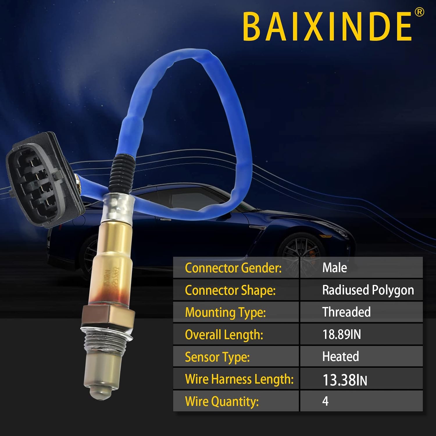BAIXINDE 1 sensor de oxígeno 55572993 compatible con Buick Encore Chevrolet Cruze Sonic Trax 1.4L