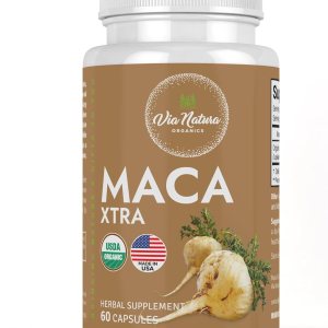 Via Natura Organics Maca Xtra Cápsulas 1000mg  Suplemento de hierbas orgánicas  Fuente natural de aminoácidos hierro y magnesio  60 cápsulas Via Natura Organics Maca Xtra Cápsulas 1000mg  Suplemento de hierbas orgánicas  Fuente natural de aminoácidos hierro y magnesio  60 cápsulas